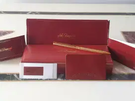 Ballpoint ST Dupont Ori Gold Plated made in France, barang koleksi