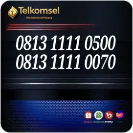 Nomor Cantik Rapi Telkomsel SimPATI kwartet 1111 ekor 0500 dan 0070