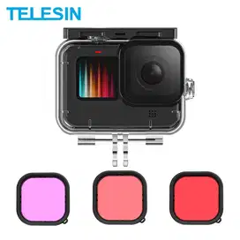 TELESIN Waterproof Lens Filter Set Red Purple Pink Gopro HERO 9 / 10