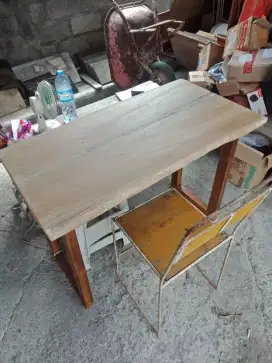 MEJA KURSI JATI 1 SET ANTIK