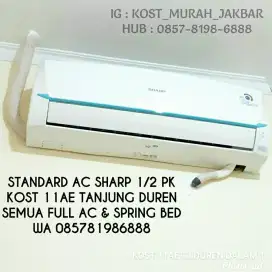 FULL AC Kost kos murah putra putri tanjung tj duren full ac wifi air