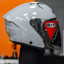 Helm KYT NFJ Plain Asphalt Grey