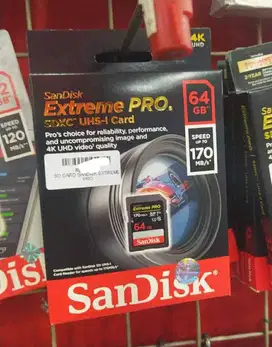 Sd Card Sandisk 64 Gb Memory Extreme Pro Sdxc