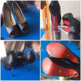 Sepatu pesta high heels Rotelli kulit asli