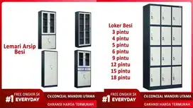 Lemari arsip kantor sekolah besi filing cabinet lemari Loker free ongk