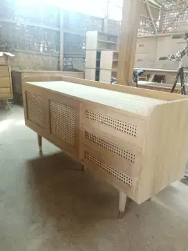 Buffet minimalis kayu jati aoci