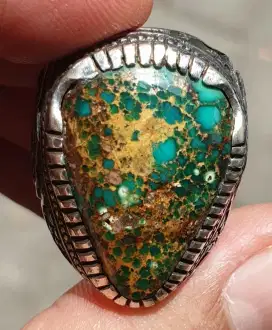 Natural Pirus Persia Tetes Ring Perak