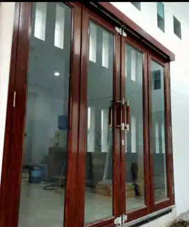 KUSEN ALUMINIUM WARNA KAYU