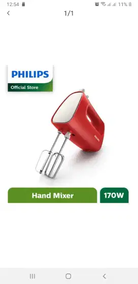 Philips mixer hand red 1552/10