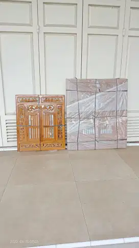 Cermin krepyak kayu jati