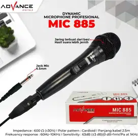 Microphone Advance Profesional Dynamic Microphone mic-885