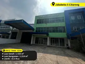 Dijual Gudang 1.426m² di Jababeka 5 Cikarang