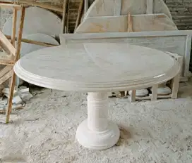 Dining Table Batu Marmer Bundar