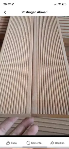 Decking + floring kayu sisa eksport berkualitas