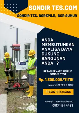 Sondir Test, Borepile Pondasi , Bor Sumur Di BSD Tangerang