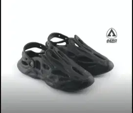 Aerostreet 43 Vhagar Hitam - Sandal Slop Slip On Pria Wanita Aero