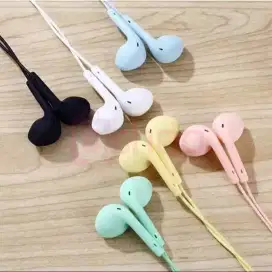 HEADSET / HANDSFREE / EARPHONES U19 MACAROON EXTRA BASS SUARA MANTAP