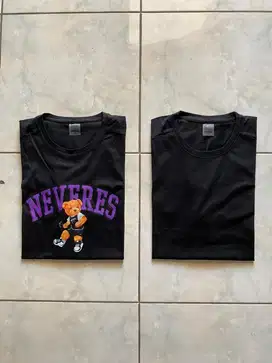 Borongan Bundling Kaos Oversized ORIGINAL Neveres Fitness Gym Black L