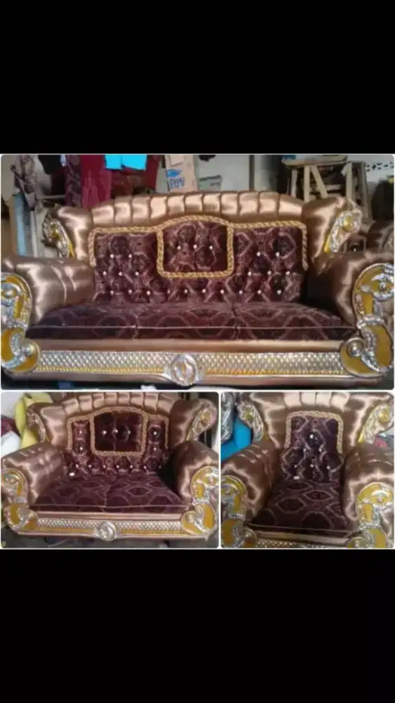 Sofa Big Jaguar 3.2.1 + meja kaca Model Baru