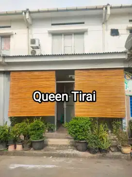 Tirai kulit keray+pliture ukuran 2x2