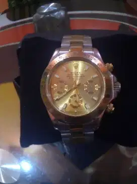 Rolex Winner Cewek Automatic Gold Combination