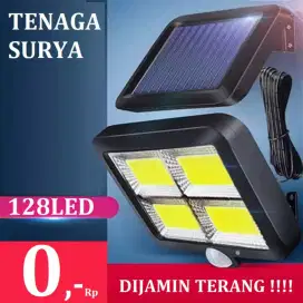 Lampu LED Tenaga Surya, panel terpisah, automatis hidup & mati sendiri