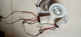 Downlight lampu sorot display 20w Philips halogen ballast 3 bh copotan