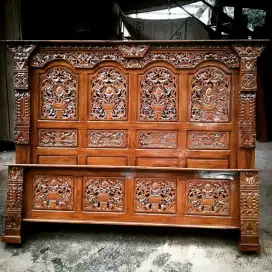 Dipan Mewah Gebyog Datar