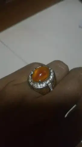 Natural batu cincin akik anggur pacitan warna ajib