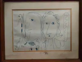 Sketsa Adam dan Hawa karya H. Widayat