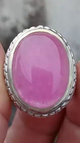 Jual Batu Cincin Natural Pinkish Red Ruby Crystal Cantik sekali