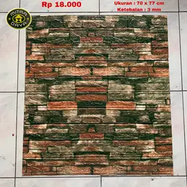 STIKER DINDING FOAM 3D MOTIF BATA ALAM