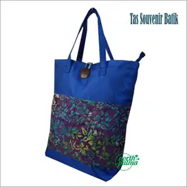 Tas Souvenir Seminar Tote Bag Batik Bahan Sutera Bangkok Resliting