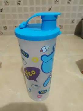 Botol minum transparan biru