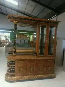 Bufet Mini Bar Kayu Jati