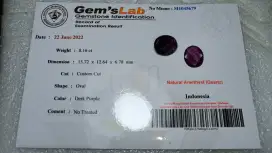 Natural Amethyst Kecubung Indonesia Bersertifikat