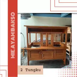 Gerobak Mie Ayam Bakso 2 Tungku Tangerang Free Ongkir