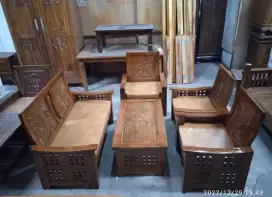 Kursi Bangku Tamu Jati