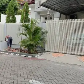 Pintu pagar besi galpanis anti karat 8340