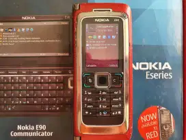 NOKIA E90 RA-6 Red/Merah Fullset ISTIMEWA !!