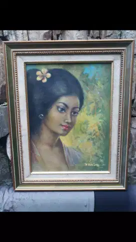 Antik lukisan oil on canvas karya M idris ada 3 pcs satuan 1.5 jt