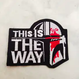Emblem patch bordir this is the way