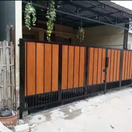 Pagar grc rumah garasi minimalis