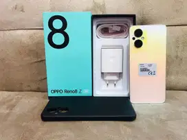 Oppo reno 8z 5G, ram 8/256 gold fullset ori no minus siap paaki