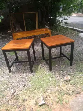 Meja usaha bahan kayu jati papan 2cm