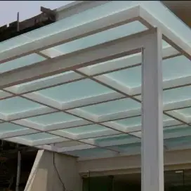 Canopi solarflat kaca 3mm citra raya