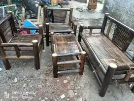 Kursi bambu hitam / Gazebo