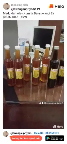 Madu Klanceng Asli dari Alas Purwo