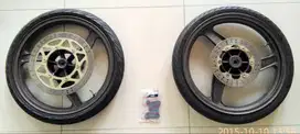 Pelek / Velg Ninja 150 KRR Thailand + Disc + Ban Michelin Pilot