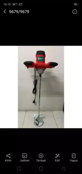 (RUMAH TEKNIK JOGJA)mesin bor mixer utk cat